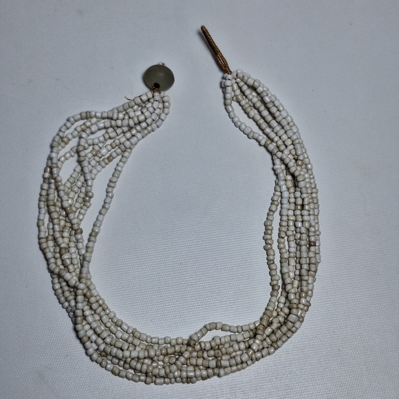 Handmade Multi Strand Glass Bead Bohemian Necklace - Picture 3 of 8